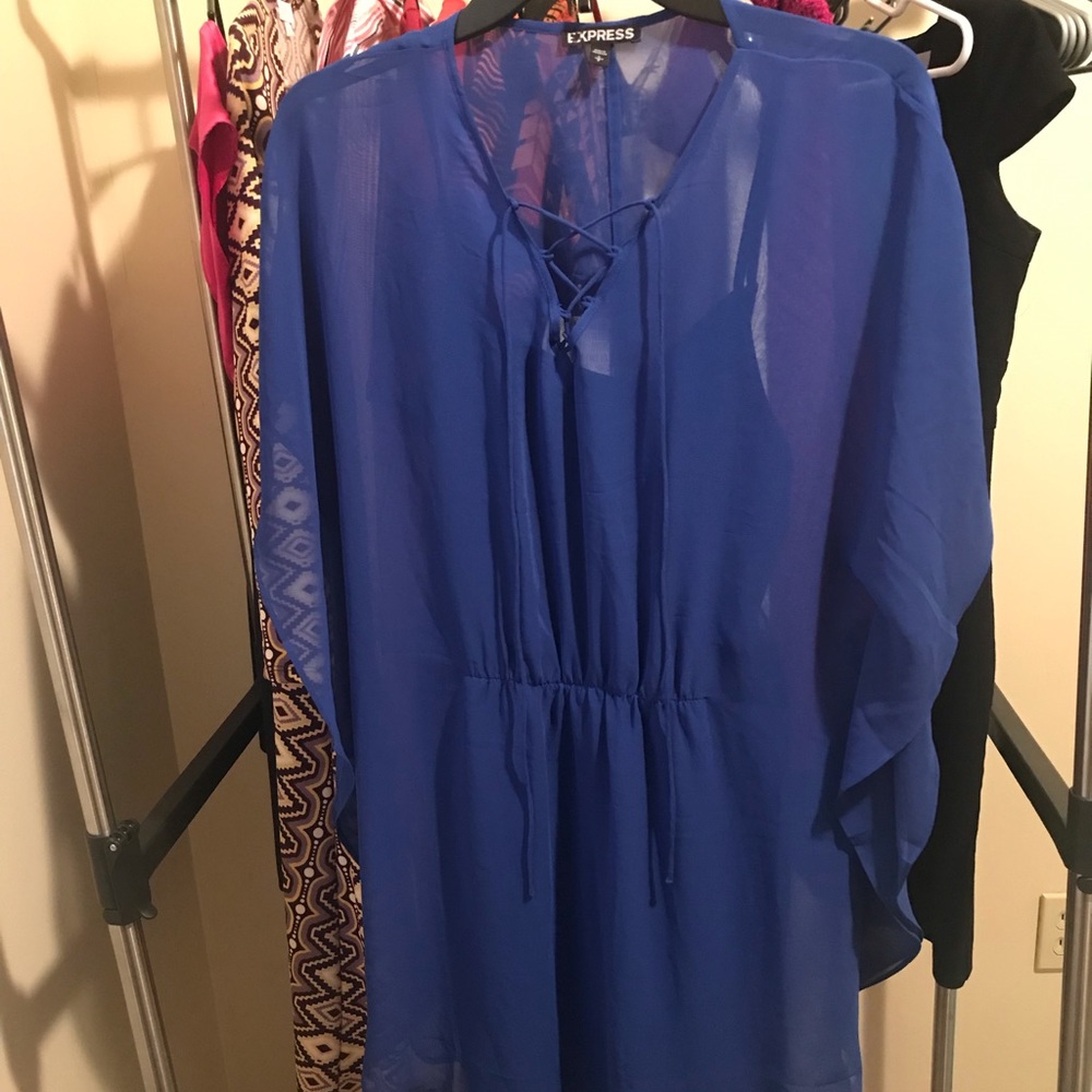 🔥Express Sheer Dress 👗 🔥 - Picture 6 of 7
